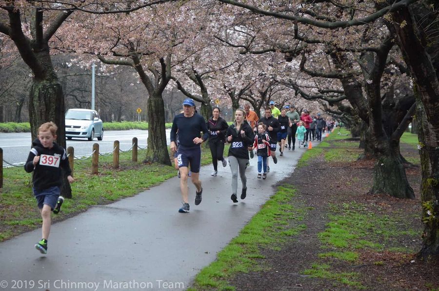 Sri Chinmoy Cherry Blossom Marathon, Half Marathon, 10 km and Kids 2.2 km Races